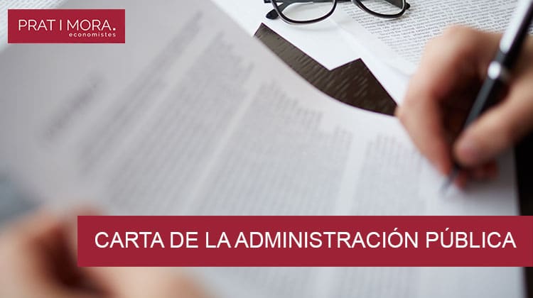 He recibido una carta de la administración pública