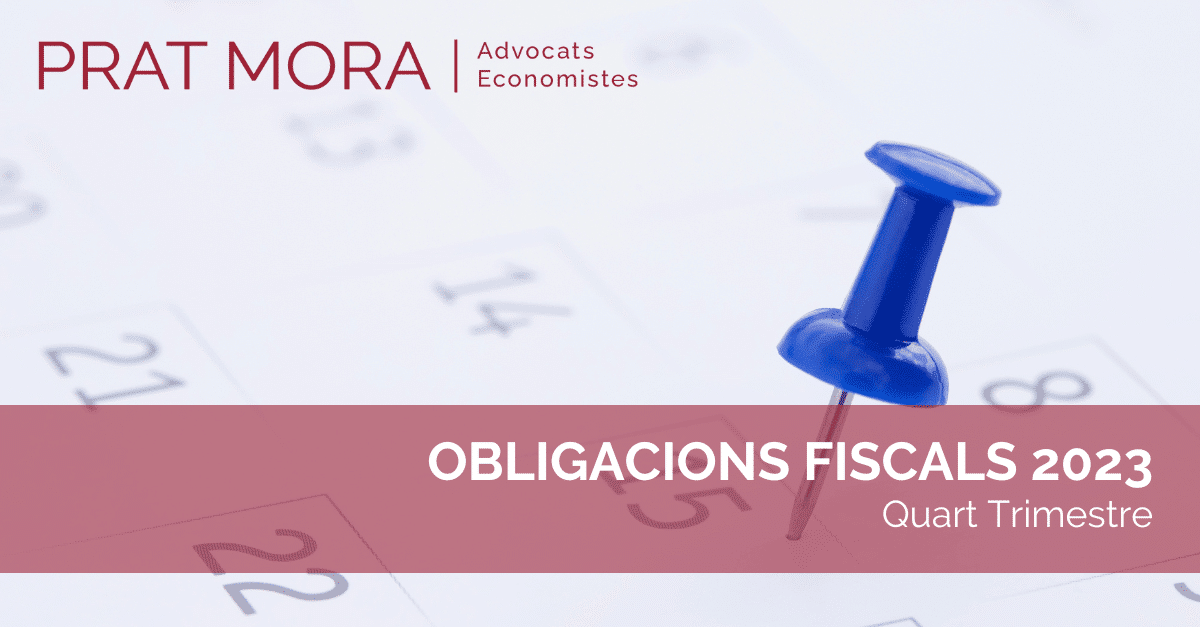 Obligacions fiscals del quart trimestre de 2023